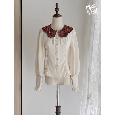 Miss Point German Bookshelf Long Sleeve Blouse(Reservation/Full Payment Without Shipping)